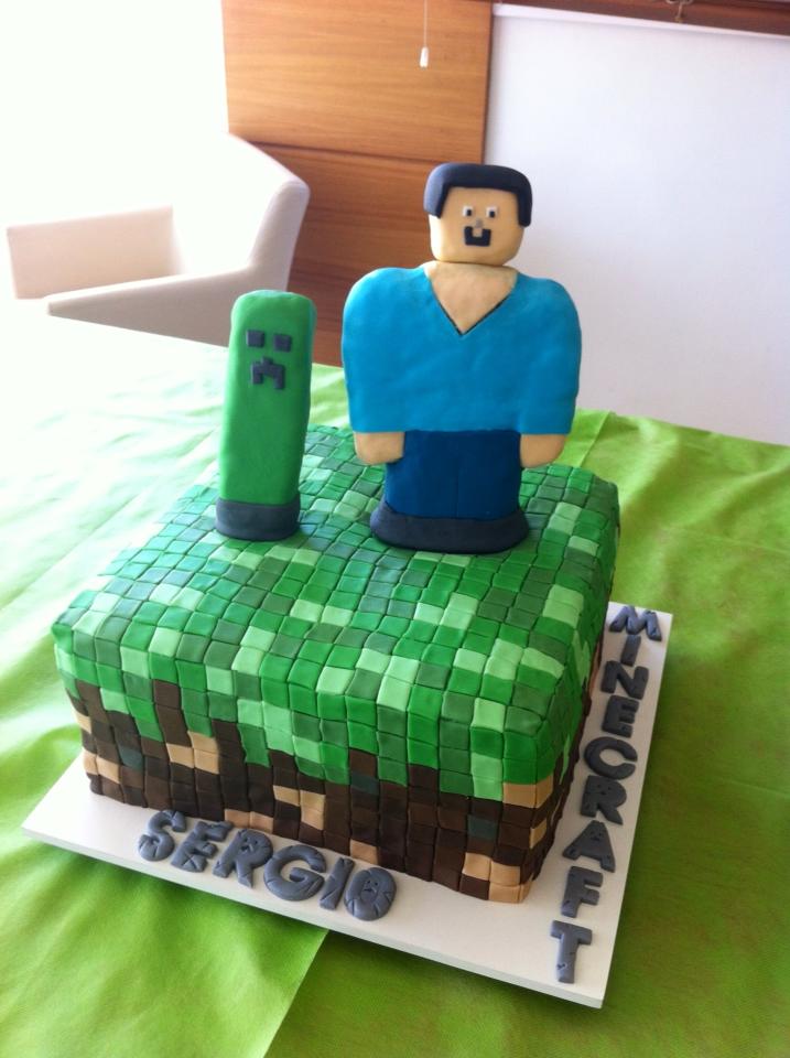 Bolo de Aniversário Minecraft
